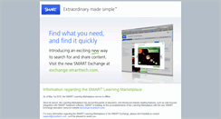 Desktop Screenshot of learningmarketplace.smarttech.com