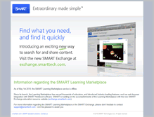 Tablet Screenshot of learningmarketplace.smarttech.com